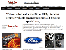 Tablet Screenshot of fosterandsims.com